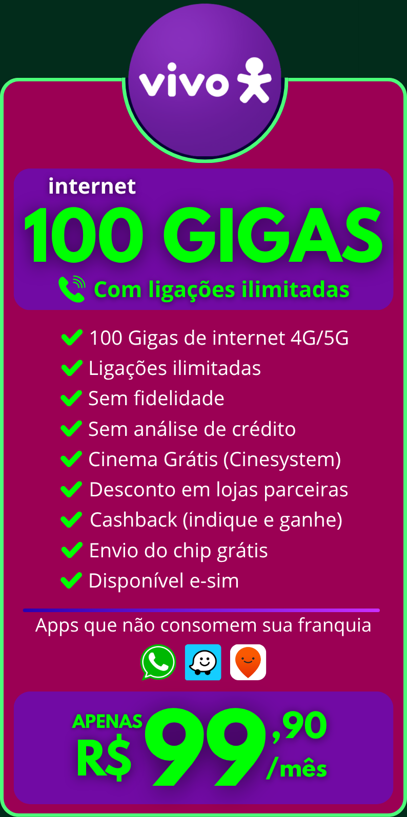 federal associados vivo 100 gigas